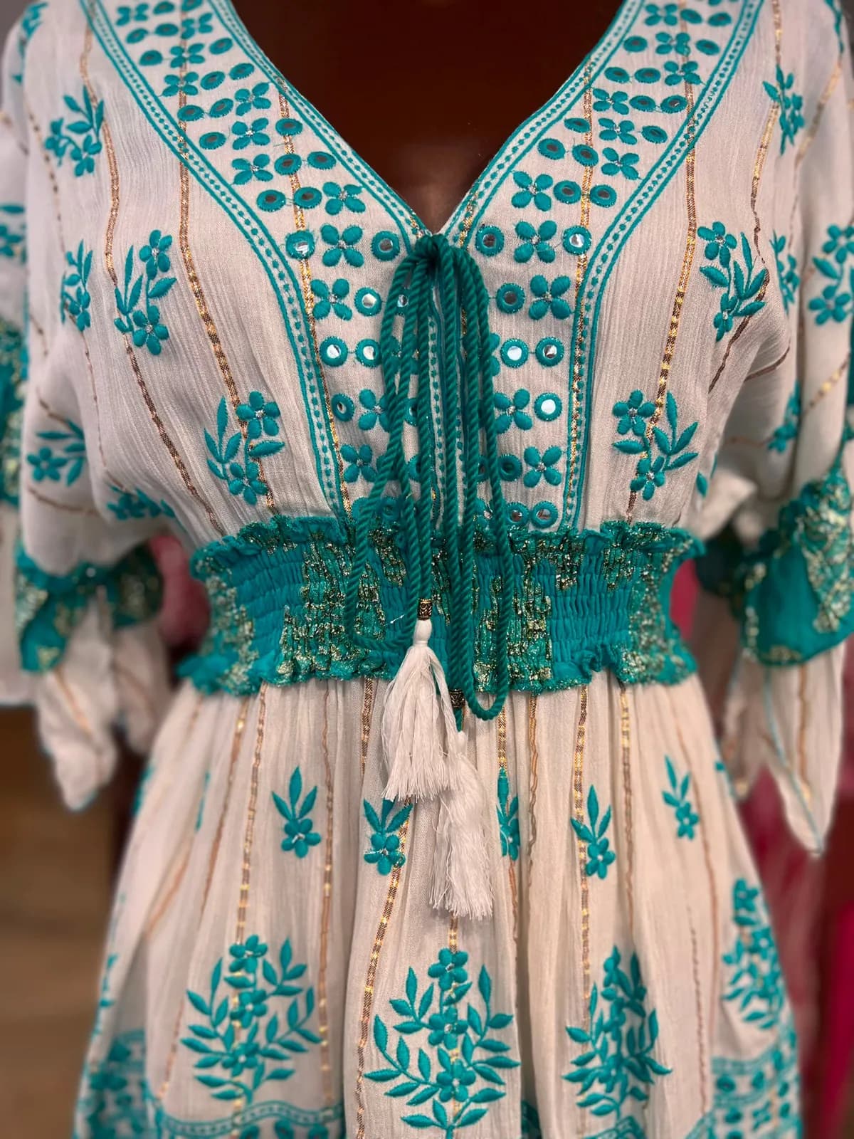 Vestido Corto Con Estampado
