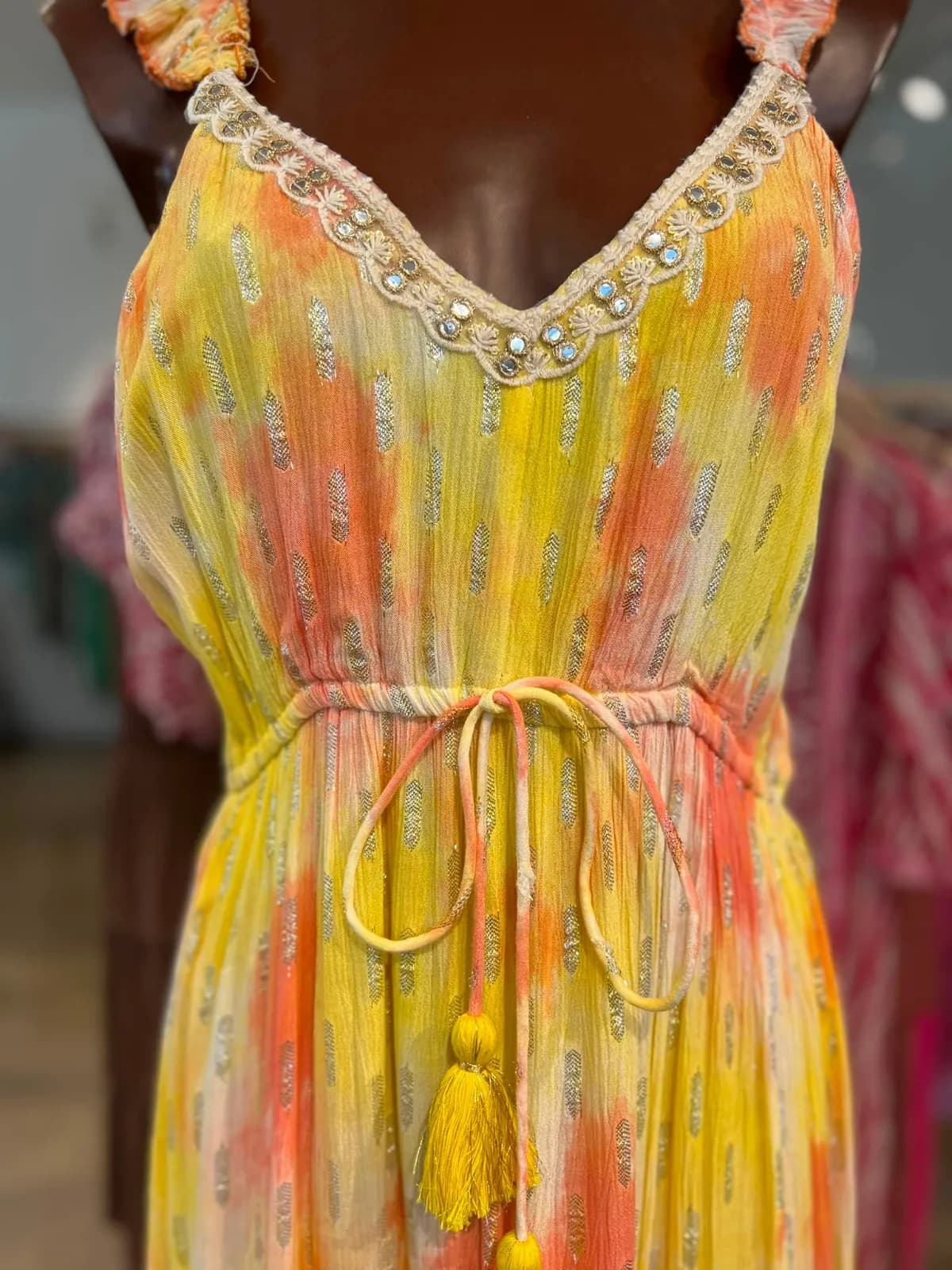 Vestido De Tirantes Con Estampado